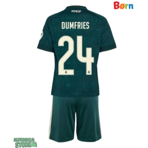 Real Madrid Denzel Dumfries #24 Replika Babytøj Udebanesæt Børn 2026-27 Kortærmet (+ Korte bukser)